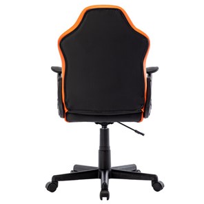 Офисное кресло BRABIX "Shark GM-203", экокожа, черное/оранжевое, 532513 в Тамбове - предосмотр 3