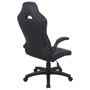 Офисное кресло BRABIX "Skill GM-005", откидные подлокотники, экокожа, черное/белое, 532493 в Тамбове - предосмотр 4