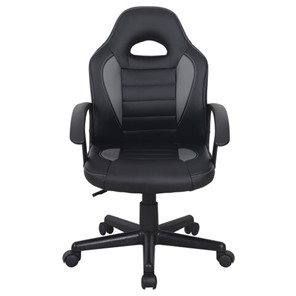 Кресло компьютерное BRABIX "Spark GM-201", экокожа, черное/серое, 532504 в Тамбове - предосмотр 4