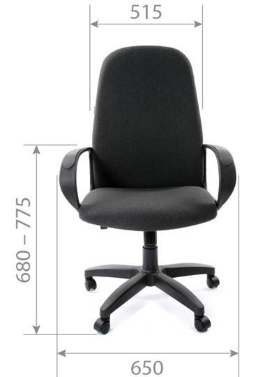 Кресло офисное CHAIRMAN 279, экокожа, цвет черный в Тамбове - изображение 2