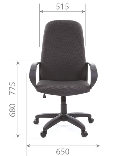 Кресло CHAIRMAN 279 JP15-1 черно-серый в Тамбове - изображение 4