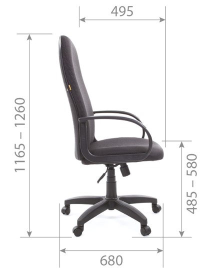 Кресло CHAIRMAN 279 JP15-1 черно-серый в Тамбове - изображение 5