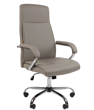 Кресло офисное CHAIRMAN 425 экокожа серая в Тамбове - изображение