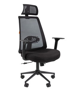 Кресло офисное CHAIRMAN 535 BLACK Сетчатый акрил черный / Полиэстер черный в Тамбове - предосмотр