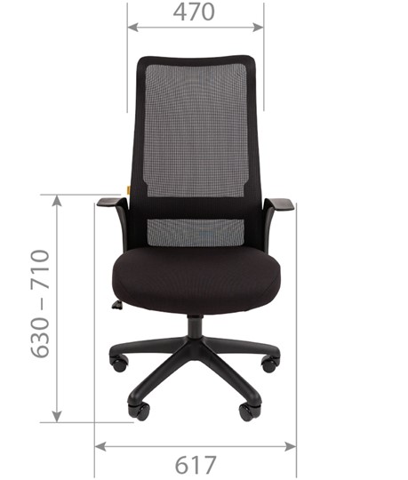Офисное кресло CHAIRMAN 573, черное в Тамбове - изображение 7