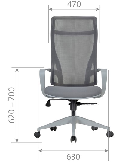 Компьютерное кресло CHAIRMAN 577, сетчатый акрил серый / полиэстер серый в Тамбове - изображение 4