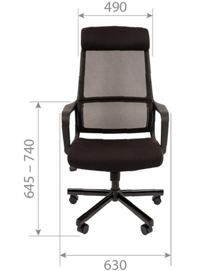 Компьютерное кресло CHAIRMAN 590, черное в Тамбове - изображение 3