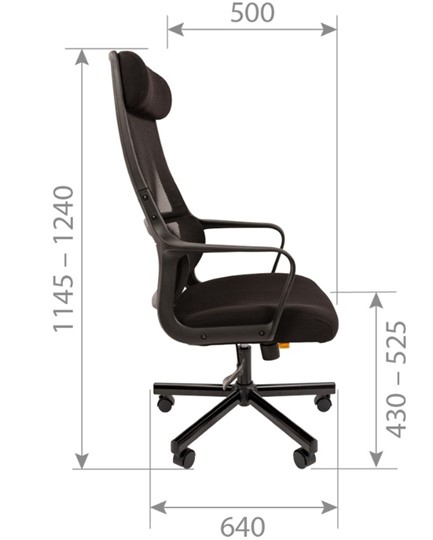 Компьютерное кресло CHAIRMAN 590, черное в Тамбове - изображение 4