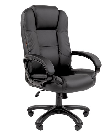 Компьютерное кресло CHAIRMAN 600 экокожа черная в Тамбове - изображение