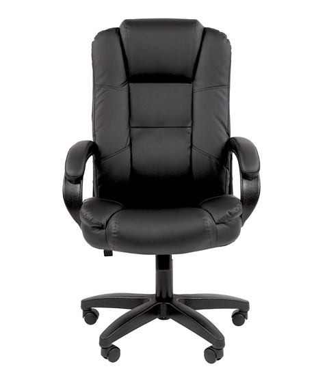 Кресло офисное CHAIRMAN 600 LT экокожа черная в Тамбове - изображение 1