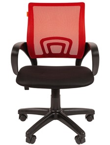 Кресло офисное CHAIRMAN 696 black Сетчатый акрил DW69 красный в Тамбове - предосмотр 4