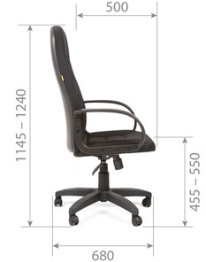 Кресло компьютерное CHAIRMAN 727 TW 12, цвет серый в Тамбове - предосмотр 5