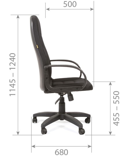 Кресло компьютерное CHAIRMAN 727 TW 12, цвет серый в Тамбове - изображение 5
