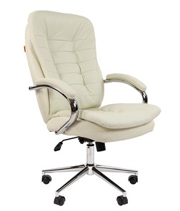 Кресло компьютерное CHAIRMAN 795 экокожа, цвет белый в Тамбове - предосмотр