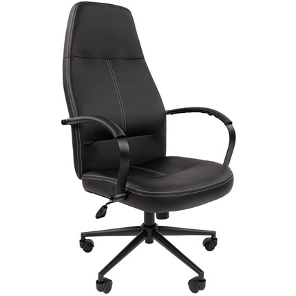 Кресло компьютерное CHAIRMAN 940 Экокожа черная в Тамбове - изображение