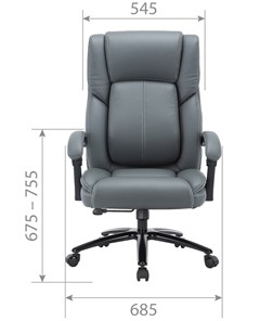 Офисное кресло CHAIRMAN CH415 эко кожа серая в Тамбове - предосмотр 3