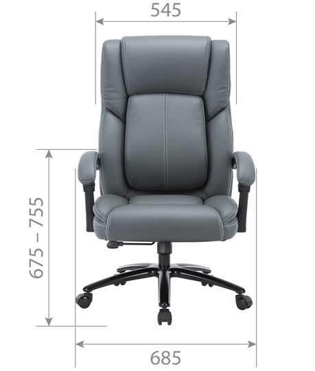 Офисное кресло CHAIRMAN CH415 эко кожа серая в Тамбове - изображение 3