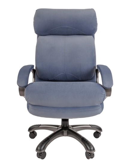 Кресло офисное CHAIRMAN HOME 505, велюр голубое в Тамбове - изображение 3