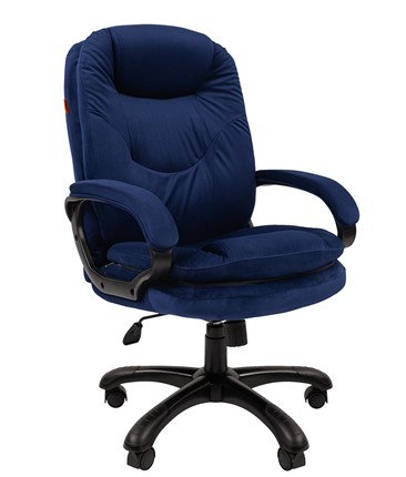 Кресло CHAIRMAN HOME 668, велюр синее в Тамбове - изображение