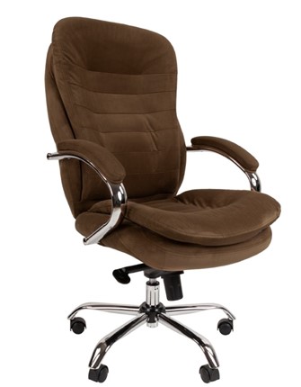 Компьютерное кресло CHAIRMAN HOME 795, велюр коричневое в Тамбове - изображение