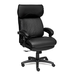 Кресло офисное CHIEF кож/зам/ткань, черный/черный стеганный/черный, 36-6/36-6/11 арт.12851 в Тамбове