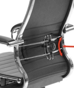 Офисное кресло Metta L 1m 38K2/4D мультиблок, нижняя часть 17839 бордовый в Тамбове - предосмотр 7