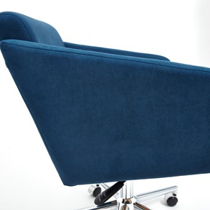 Компьютерное кресло MILAN хром флок, синий, арт.13948 в Тамбове - предосмотр 8