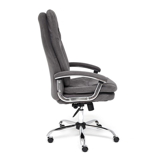 Офисное кресло SOFTY LUX флок, серый, арт.13591 в Тамбове - изображение 2