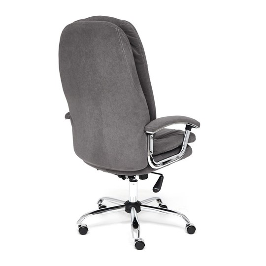 Офисное кресло SOFTY LUX флок, серый, арт.13591 в Тамбове - изображение 3