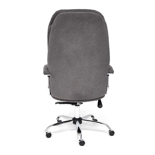 Офисное кресло SOFTY LUX флок, серый, арт.13591 в Тамбове - изображение 4