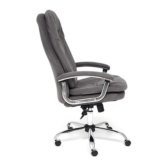 Офисное кресло SOFTY LUX флок, серый, арт.13591 в Тамбове - изображение 5