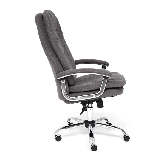 Офисное кресло SOFTY LUX флок, серый, арт.13591 в Тамбове - изображение 6