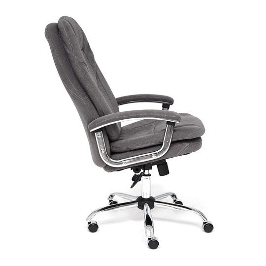 Офисное кресло SOFTY LUX флок, серый, арт.13591 в Тамбове - изображение 7