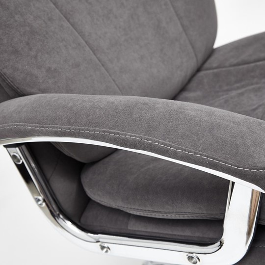 Офисное кресло SOFTY LUX флок, серый, арт.13591 в Тамбове - изображение 8