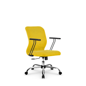 Кресло компьютерное SU-Mr-4/подл.109/осн.003  желтый в Тамбове - предосмотр