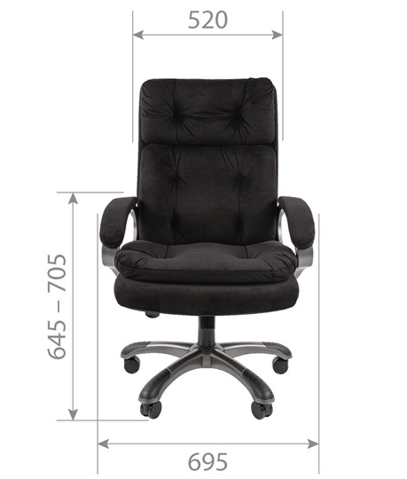 Кресло CHAIRMAN 442 ткань черный в Тамбове - изображение 4