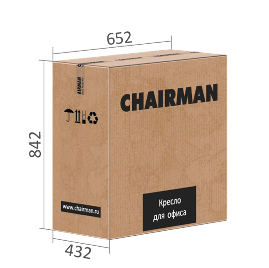 Кресло CHAIRMAN 442 ткань черный в Тамбове - изображение 6