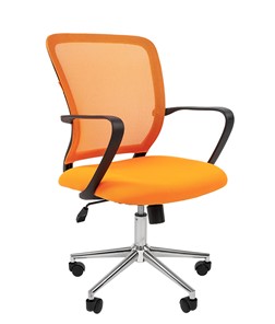 Кресло CHAIRMAN 698 CHROME new Сетка TW-66 (оранжевый) в Тамбове