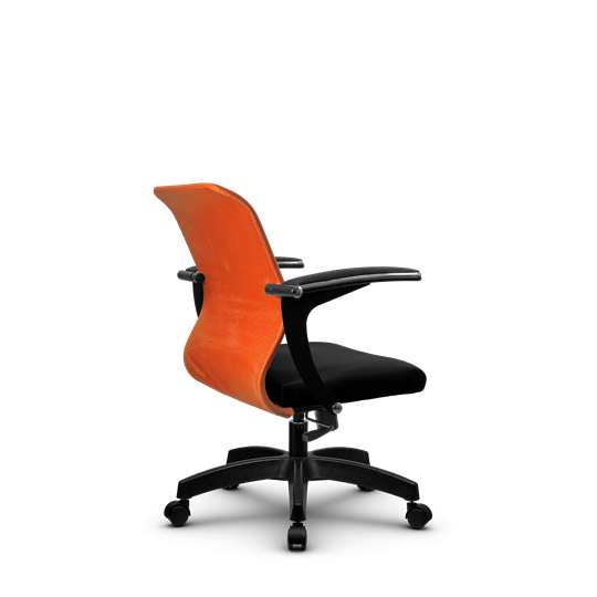 Офисное кресло SU-M-4/подл.160/осн.001, Оранжевый/Черный в Тамбове - изображение 2