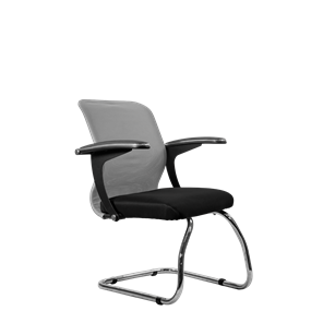 Офисный стул SU-M-4/подл.160/осн.007, Светло-серый/Черный в Тамбове