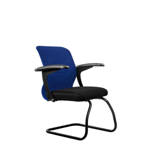 Офисный стул SU-M-4/подл.160/осн.008, Синий/Черный в Тамбове