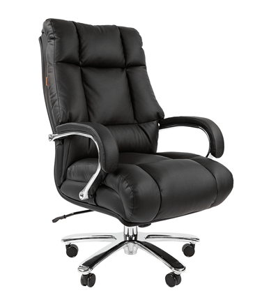 Компьютерное кресло CHAIRMAN 405 черное нат.кожа/экокожа в Тамбове - изображение