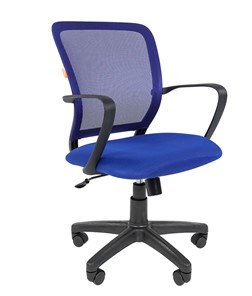 Офисное кресло CHAIRMAN 698 black TW-05, ткань, цвет синий в Тамбове - предосмотр