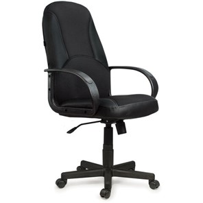 Офисное кресло BRABIX "City EX-512", кожзаменитель черный, ткань черная, TW, 531407 в Тамбове