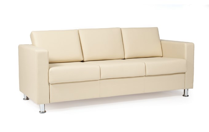 Прямой диван Симпл трехместный, экокожа в Тамбове - изображение 1