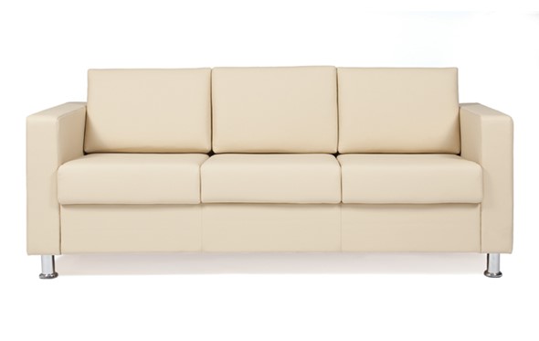 Прямой диван Симпл трехместный, экокожа в Тамбове - изображение