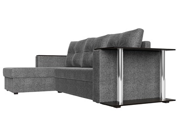 Угловой диван с оттоманкой Атланта Лайт, Серый (рогожка) в Тамбове - предосмотр 2