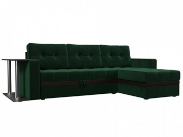 Угловой диван для гостиной Атланта М, Зеленый (велюр) в Тамбове