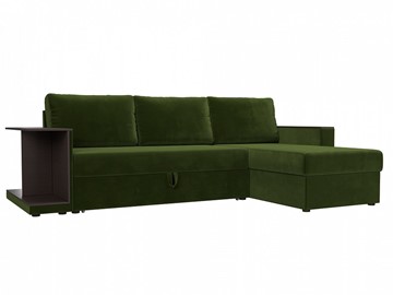 Угловой раскладной диван Атланта С, Зеленый (микровельвет) в Тамбове