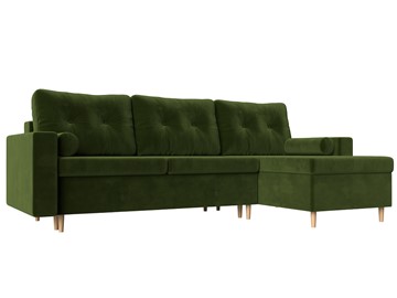 Угловой диван для гостиной Белфаст, Зеленый (микровельвет) в Тамбове